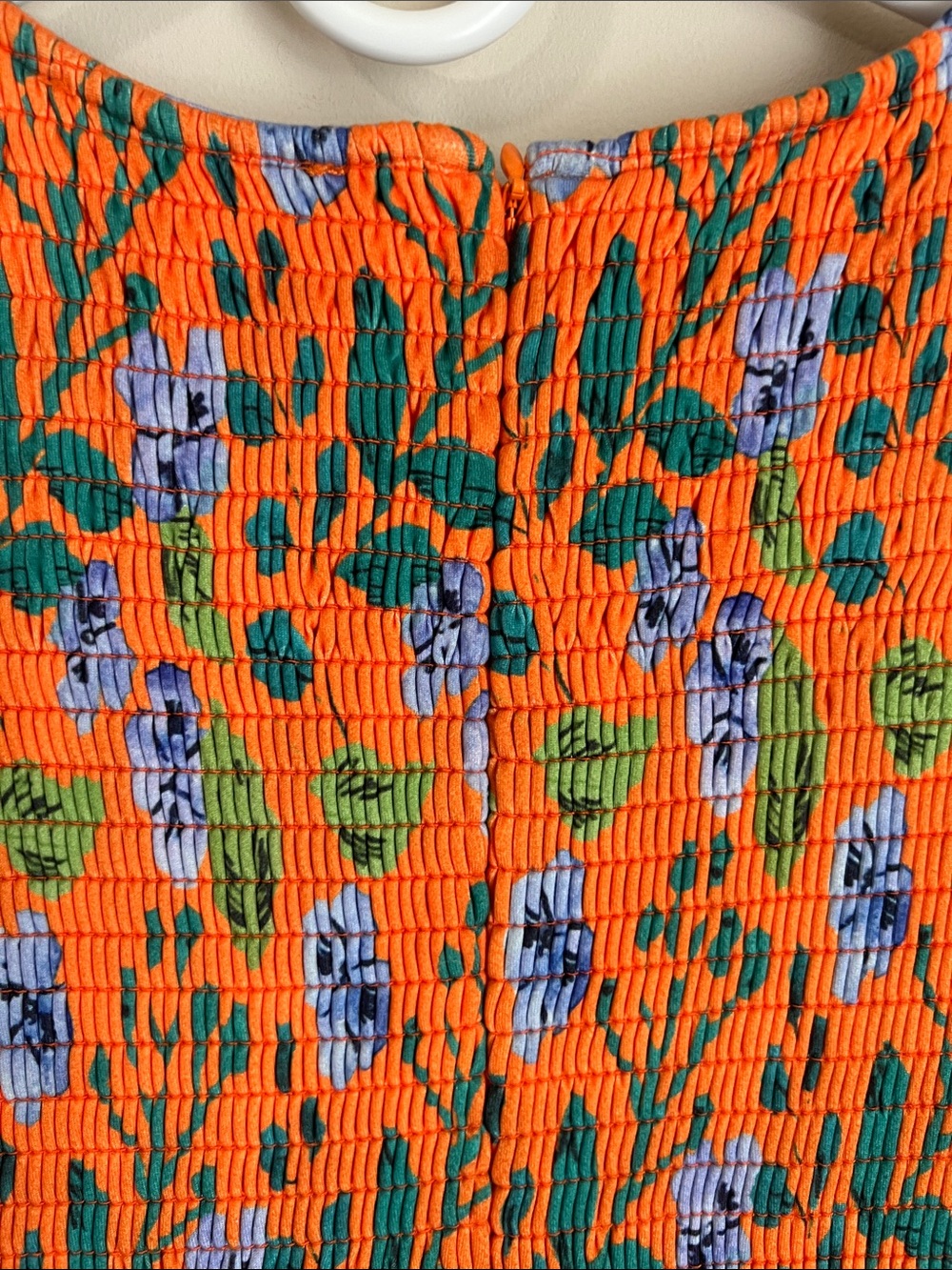 Hutch Orange Floral Maxi Dress with Blue & Green Accents - Picture 6 of 10